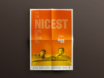 The Nice Guys - 70's style movie poster