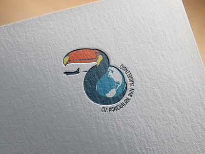 Pankalan Bun Travelindo bird branding branding agency business business agency design elegant flight fresh design illustration indonesia island kalimantan logo new age plane travel travel agent vector world