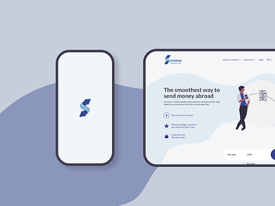 SWOOSH MONEY TRANSFER animation app design branding design minimal ux web web design webdesign website