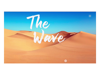 DAILY UI CHALLENGE - DAY 4 (THE WAVE, AZ) animation app design branding design minimal ui ux web web design webdesign