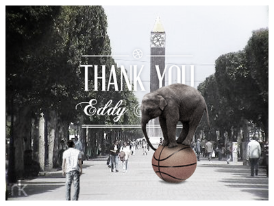 Let's Dribbble! debut elephant manipulation photo