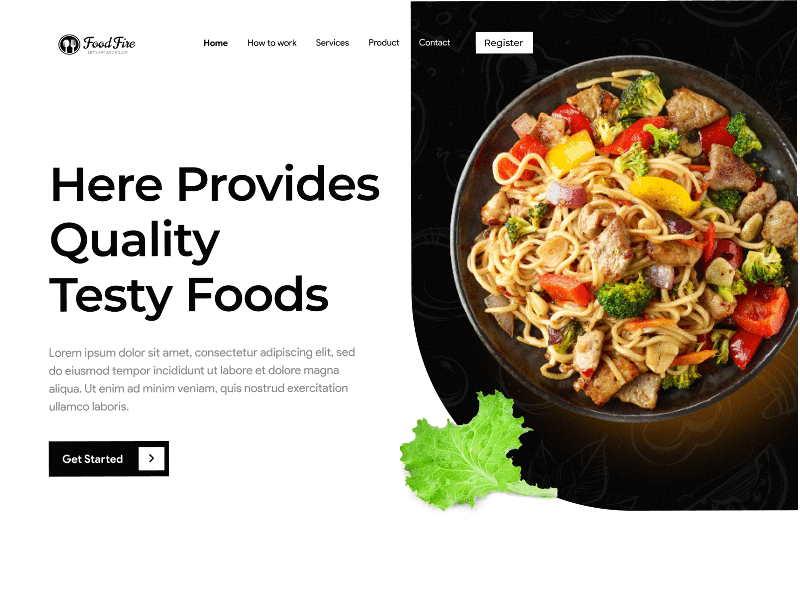 Food Delivery Landing Page 🍕 black clean delivery delivery app figma food and drink food app food landing page health landing landingpage resturant ui uidesign uiux ux uxdesign web webdesign white