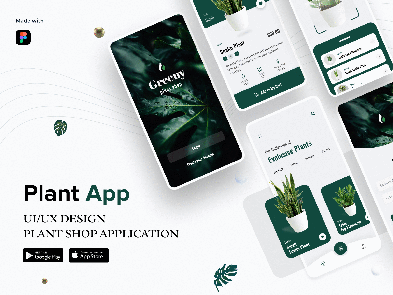 Plant App app app design application clean design flower garden green interactoin ios minimal mobile mobile app plant plant app shop stats ui uiux ux