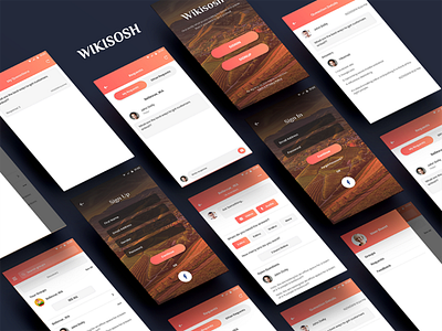 Wikisosh app design ui ux app design