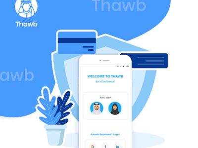 Thawb app thawb app design ui ux design