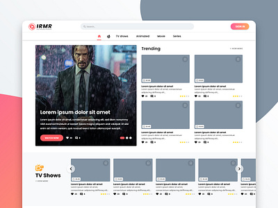 Iranian Movie review concept design ui ui ux design webdeisgn