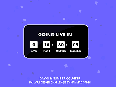 DailyUI Day 014: Number Counter adobe xd app counter dailyui design hammadsanih number counter typography ui ux vector