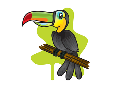 Tucán adobe illustrator amarillo amazing animal bird illustration caracter design cartoon illustration color doodle drawing illustration illustrator leave nature illustration personaje selva sketch vector visual wildlife