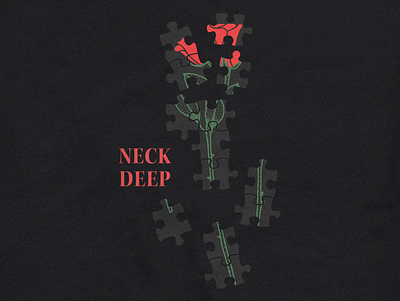 Neck Deep Shirt band art band merch band merchandise graphic design illustration illustration art music music art pattern pattern art shirt design typography