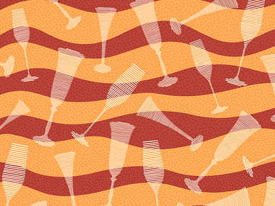 Brunchie Drinks bloody mary brunch brunch drinks illustration mimosas orange pattern pattern a day pattern art pattern artist pattern design patterns polka dots red stripes waves