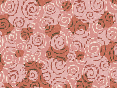 Sweet Swirls, Bro candy swirls illustration neutral pattern pattern art pattern artist pattern design patterns pink polka dot polka dots swirlies swirls