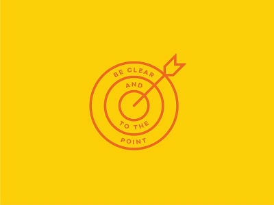 No. 1 arrow galano grotesque icon orange point target yellow