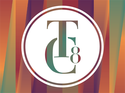 TC8 logo monogram pattern type