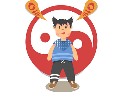 Cute Shaolin Character acp.stds animation art artwork character childrenillustration colorful art cute art design flat flat design flat desig icon illustration illustrator kungfu minimal shaolin vector