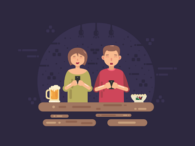 Restaurant Illustration flatillustration flatdesign