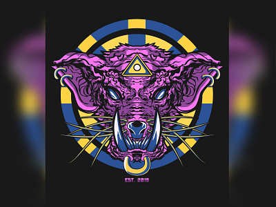 RAT GOD animal illustration apparel design branding clothing clothing brand clothing company clothing design clothing label design design for sale flat illustration illustration digital illustrator art merch design merchandise design rat tshirt design tshirt graphics vector