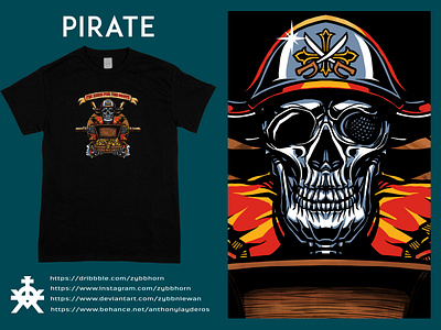 Pirate branding clothing clothing brand clothing design design illustration illustrator art tshirt design tshirt graphics vector