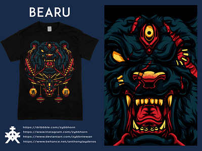 BEARU apparel design clothing clothing brand clothing design clothing label design illustration illustrator art tshirt design tshirt graphics
