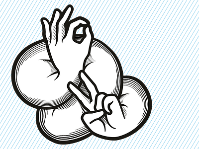 Noodle arm hand illustration surreal vector