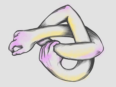 Noodles arms digital illustration procreate sketch