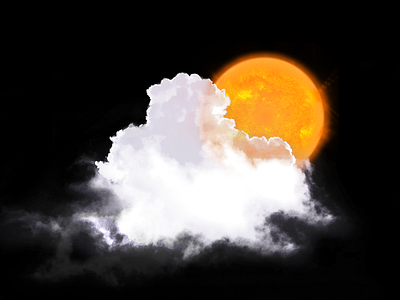 Weather icon clouds icon illustration partly cloudy photoshop sun weather