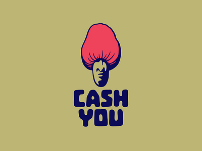 Cash You cash loans design finance illustration lettering logo nut typography vector