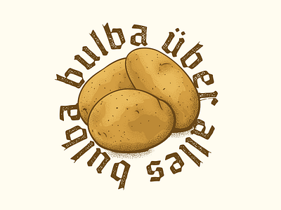 Potato Forever design illustration potato print t shirt typography vector