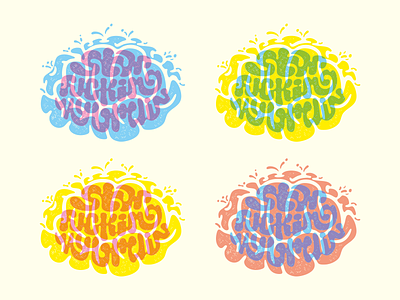 Stop F...cking My Brain brain design illustration lettering print t-shirt vector
