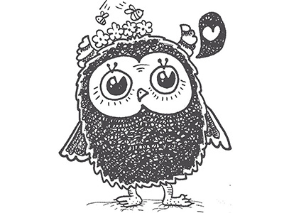 The sketchy Owl. (Daily drawing project)