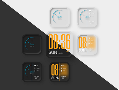 Fitbit watch clock Screens app app design clock app css design smartwatch ui ui ux user experience ux watch