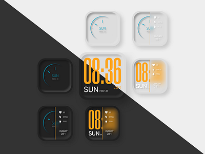 Fitbit watch clock Screens