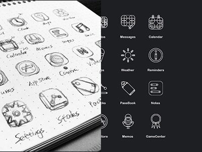 Icons icon ios7 iphone ui