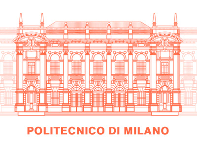 Politecnico Di Milano graphic milano red
