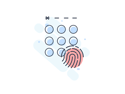 Unlocked blue finger graphic icon password ps ui unlock