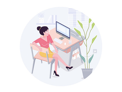 office illustration