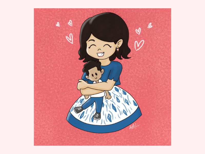 My emotional support animal doodle chibi