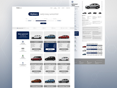 Car Dealer - website audi car car dealer filters form lists search skoda ui uidesign volkswagen vw webdesing website