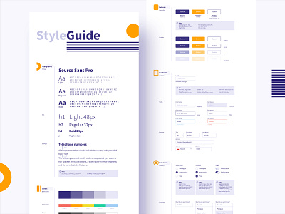 Style Guide buttons colors rules selectors styleguide textfield typogaphy