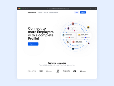 Jobberman Recruitment Site Landing Page adobe xd adobexd adobexduikit app design apple design figma illustration logo spotify ui