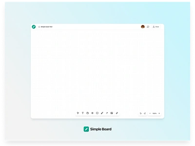 Simple Board adobe xd adobexd figma figmadesigns product design whiteboard whiteboarding