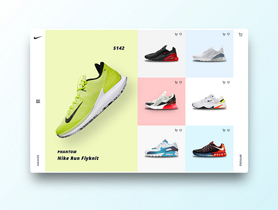 Nike Sneaker Store Design Concept adobexd concept landingpage minimal nike sneaker store ui website