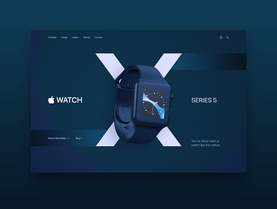 Dark Applewatch Landingpage apple apple watch dark dark ui landingpage minimal website