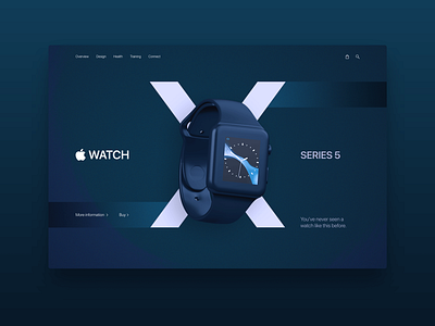 Dark Applewatch Landingpage