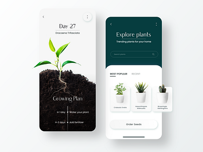 Plant Grow App Design