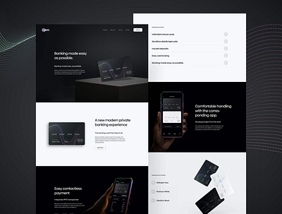 Links Banking App | Landingpage Design banking creditcard finance landinpage ui webdesign webdesigner website