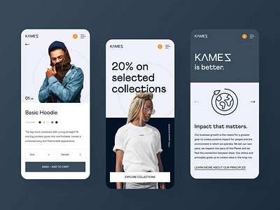 Kamez Brand Mobile Design