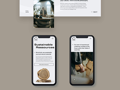 Crafta Wooden handcrafts | Mobile Design