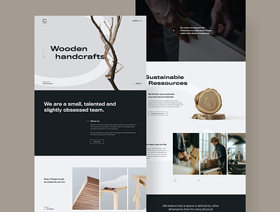 Crafta | Website Layout interior landingpage ui webdesign