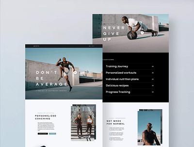 FORTIS – Workout App Landingpage landingpage sport website workout