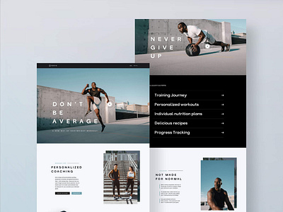 FORTIS – Workout App Landingpage landingpage sport website workout